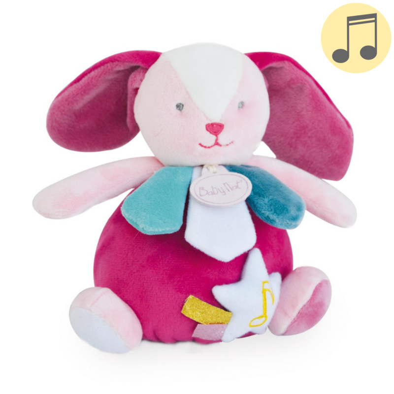  les comètes musical box pink rabbit star 